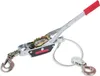 A hand-operated cable puller with two hooks and a pulley. Náhled obrázku produktu