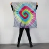 Baumwolltuch - Rainbow Spiral - tie dye - quadratisches Produktbild-Vorschau 9