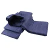 A folded blue kitchen towel with a ribbed texture, presented on a white background. Produktbild-Vorschau