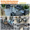 MEXO Loungesofa Gartenmöbel Set 2-Sitzer Gartensofa aus Produktbild-Vorschau 10
