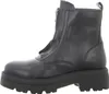 A side view of a black leather boot with a zipper. Anteprima dell’immagine prodotto