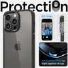 A close-up of a phone case with marketing text and images highlighting features. Anteprima dell’immagine prodotto