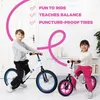 Bixe 12-inch kinderloopfiets, roze - Aluminium fiets zonder Productafbeelding-voorbeeld 4