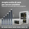 Extralink Armadio Rack 19" 15U 600 × 450 mm Grigio Armadio Anteprima dell’immagine prodotto 6