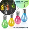 Solar LED Lampe in Glühbirnen Form, 4er-Set, bunt, Ø 7,5 x Produktbild-Vorschau 5