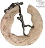 Gilde Skulptur, rund, "Teamwork", Klettermotiv, Aluminium, Anteprima dell’immagine prodotto 2
