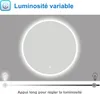 Miroir de Salle de Bain LED Rond 120cm, avec antibuée, Voir les images du produit 3
