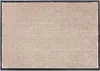 A top-down view of a rectangular rug with a textured surface and a dark border. Produktbild-Vorschau