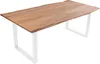 Baumkantentisch 120 x 80 cm Dana, massiver Esstisch Eiche, Produktbild-Vorschau 3