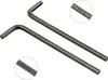Two L-shaped hex keys (Allen wrenches) are shown on a white background. One is larger than the other. Close-up insets show markings on each key. Voir les images du produit