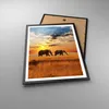 Gerahmtes Poster - Schwarzer Rahmen - Elefanten Safari Produktbild-Vorschau 3