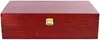 A wooden box with a metal latch is shown against a white background. Produktbild-Vorschau