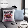 Trendation - Feuerwehr Frau Deko-Kissen mit Füllung 40x40 Produktbild-Vorschau 2