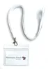 1x Ausweis-Set Ausweisset Umhängeband WEISS Lanyard Produktbild-Vorschau 2