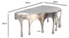 FineBuy Wandregal 60cm Aluminium Silber Tropfen Optik Produktbild-Vorschau 3