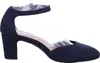 Tamaris Damen Pumps Fesselriemen Blockabsatz samtige Haptik Produktbild-Vorschau 30