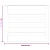 vidaXL Schranktüren Lamellen-Design 2 Stk Weiß 39,5x49,4 cm Produktbild-Vorschau 7