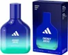 A bottle of Adidas Vibes Energy Drive Eau de Parfum and its packaging are displayed side-by-side against a white background. Voir les images du produit
