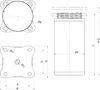 Möbelfuß DAP II Chrom Höhe 60 mm Ø 40 mm Schrankfuß Produktbild-Vorschau 2