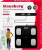 Klausberg pèse-personne avec mesure de la graisse Voir les images du produit 6