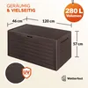 CASARIA® Gartenbox 280L UV-beständig Griffmulden Produktbild-Vorschau 6