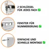 8-fach Briefkastenanlage Grau Ral 7035, 25 cm Tiefe, 8er Produktbild-Vorschau 5
