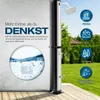 A solar shower in a garden setting with icons indicating different uses. Náhľad obrázku produktu