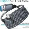 Datový kabel VR Link Cable stříbrno-šedý opletený (A-C) 5m Náhled obrázku produktu 3