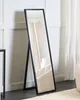BELIANI Stojace zrkadlo čierne obdĺžnikový rám 40 x 140 cm Náhľad obrázku produktu 2