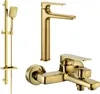 Mexen Lynx DQ62 Badewannenset, Gold - 745913DQ62-50 Produktbild-Vorschau 1