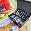 Geldkassette mit einem Euro-Münzzählbrett von HMF mit 30 cm Breite in Gelb Produktbild-Vorschau