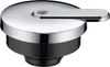 A studio shot of a silver and black insulated carafe lid with a handle. Anteprima dell’immagine prodotto