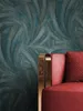 NEWROOM Tapete Savina Petrol Vliestapete - Natur Palmen Produktbild-Vorschau 4
