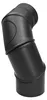 Raik Basic Rauchrohrbogen 150mm mit Tür 4-tlg schwarz für Produktbild-Vorschau 1