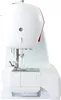 A white sewing machine is shown from the side against a white background. Produktbild-Vorschau