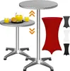 CASARIA® Table Basse Mange debout Aluminium - Table à Voir les images du produit 1