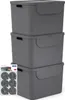 Rotho 3er-Set Mülltrennsystem je 55L Albula – Mülleimer mit Produktbild-Vorschau 1