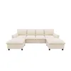 Sofa Merax w kształcie litery U, 4-osobowa sofa narożna z 2 Podgląd zdjęcia produktu 8