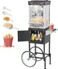 A vintage-style popcorn machine with a cart, showing various accessories and popcorn. Náhľad obrázku produktu