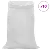 vidaXL Gewebte Säcke 10 Stk. Weiß 100 x 150 cm PP Produktbild-Vorschau 3