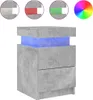 The Living Store Nachttische mit LED-Leuchten 2 Stk. Produktbild-Vorschau 8
