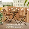 Praknu Schilf Balkon Sichtschutz Holz -  es, Natürliches Produktbild-Vorschau 7