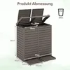 Poubelle d'extérieur, 235 L, double compartiment, Voir les images du produit 2