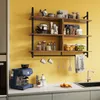 Bestier105,5cm Industrie-Regal Wandmontiertes 3-stufiges Produktbild-Vorschau 6