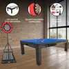 7 in 1 Spieltisch und Esstisch Grau Dartboard Set LED Produktbild-Vorschau 2