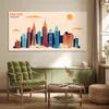 MuchoWow® Poster New York - Bild - Sonne 150x75 cm - ohne Produktbild-Vorschau 3