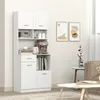 HOMCOM Mobile da cucina, mobile alto con ripiano Anteprima dell’immagine prodotto 8