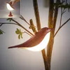 15cm Braun Vogel LED Nachtlicht,USB -Ladung Nachttischlampe Produktbild-Vorschau 1
