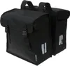 A pair of black bicycle panniers shown from a three-quarter front view against a white background. Náhled obrázku produktu