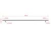 A diagram showing the dimensions of a stainless steel handrail. Produktbild-Vorschau